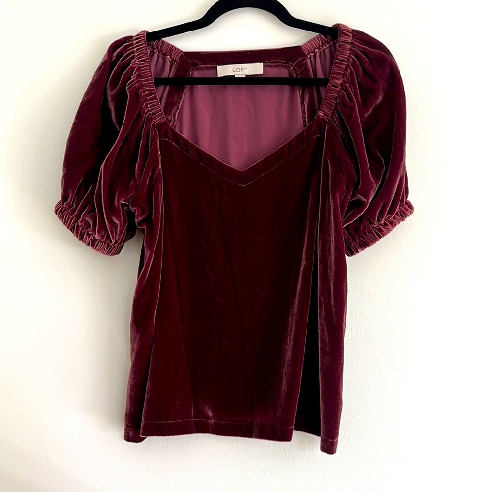 Loft Velvet Top